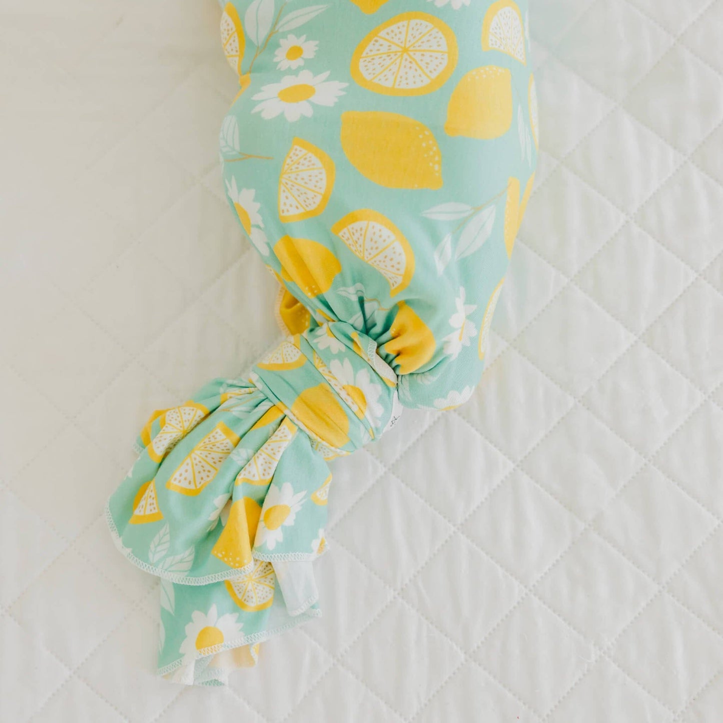 Knit Swaddle Blanket - Lemon