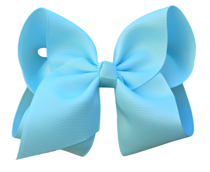 4 inch Solid Grosgrain Bow: Yellow / 4 Inch
