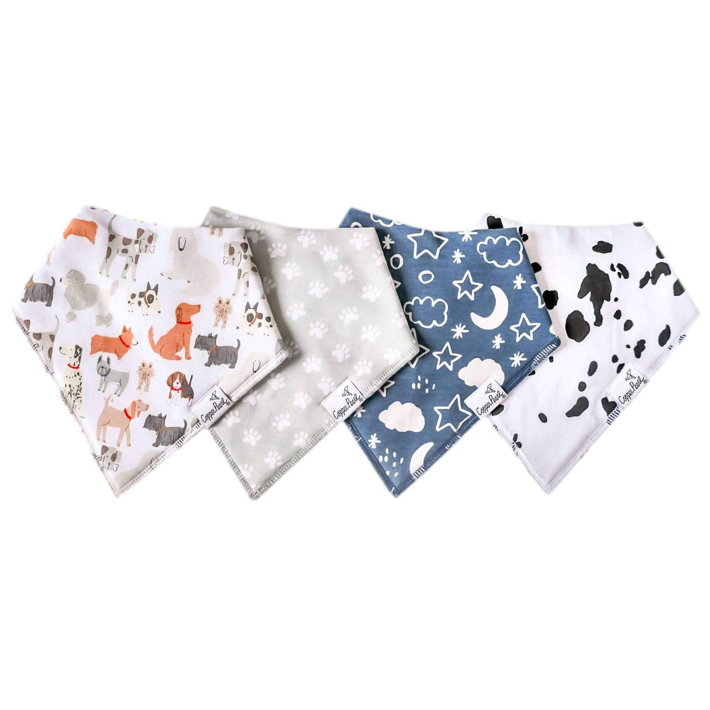 4 Pack Baby Bandana Bibs - Rufus