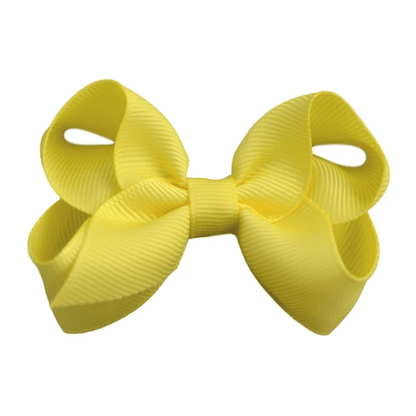 2.5 Solid Grosgrain Bow: Cream / 2.5 Inch