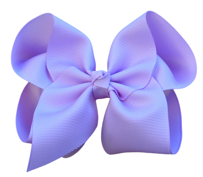 4 inch Solid Grosgrain Bow: Pink / 4 Inch
