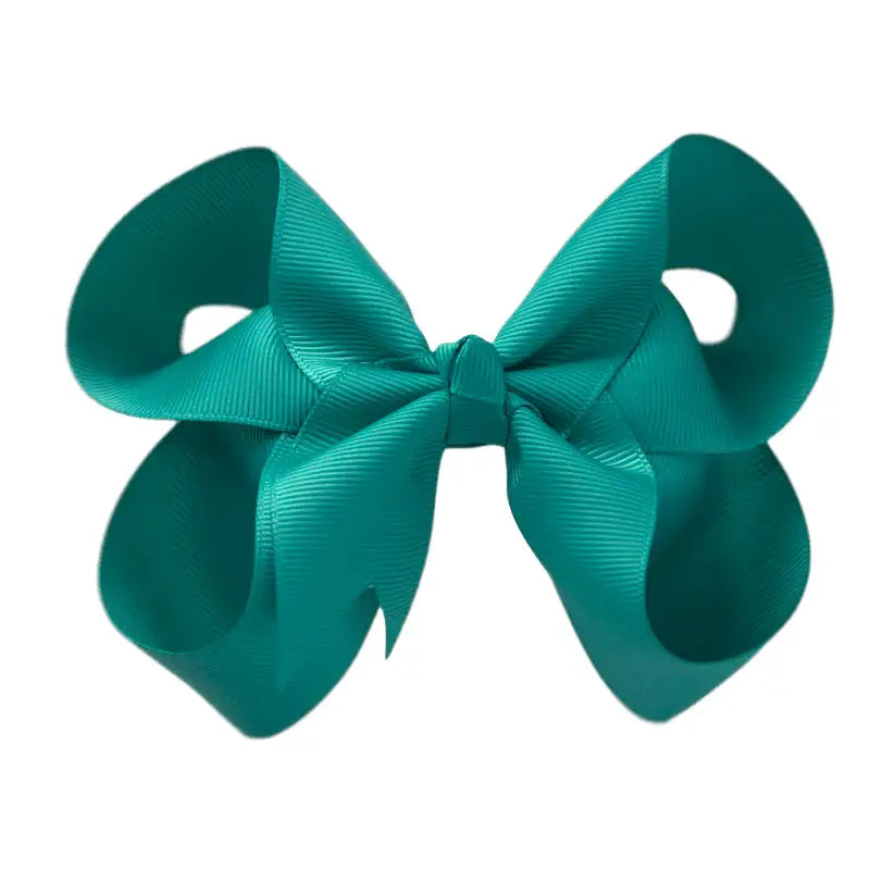 4 inch Solid Grosgrain Bow: Yellow / 4 Inch