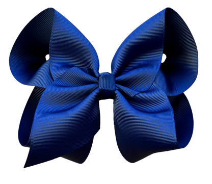 4 inch Solid Grosgrain Bow: Yellow / 4 Inch