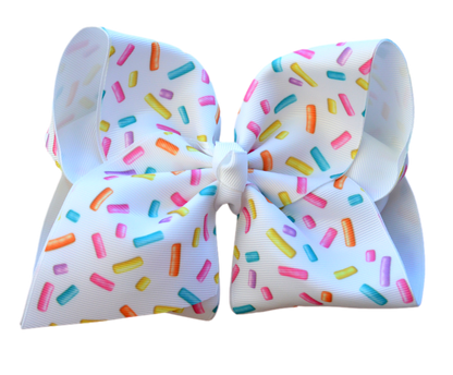 Sprinkles Layered Printed Bow