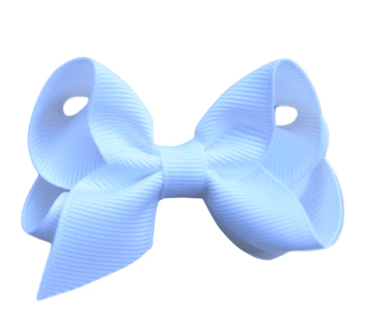 2.5 Solid Grosgrain Bow: White / 2.5 Inch