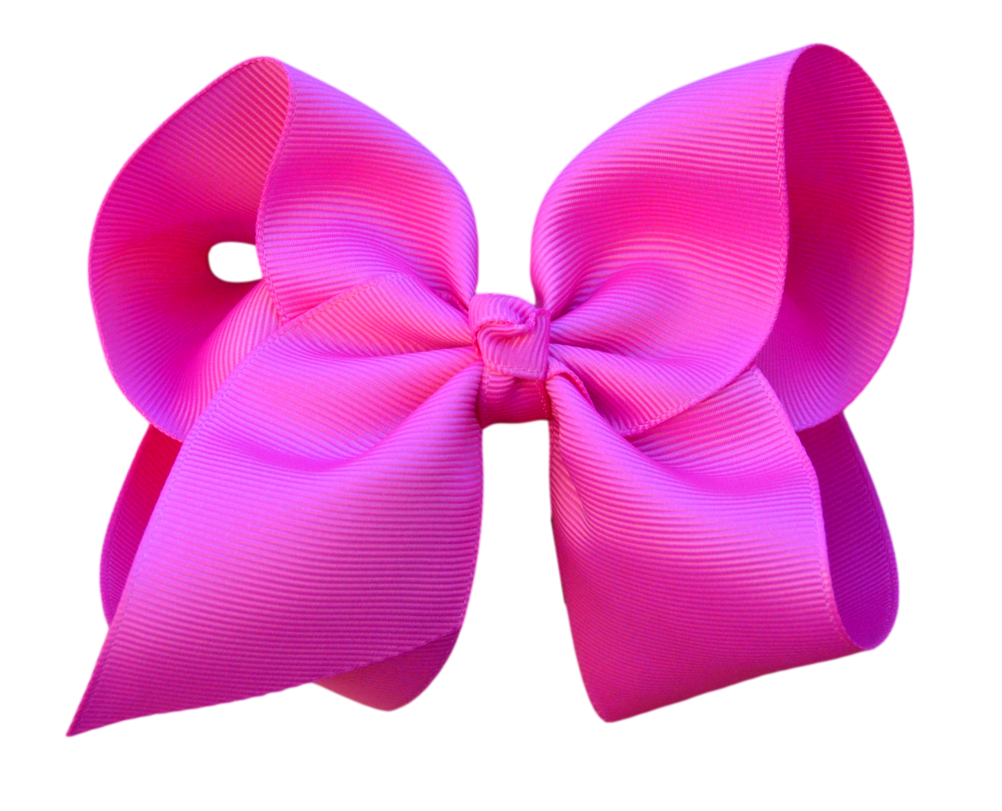 4 inch Solid Grosgrain Bow: Pink / 4 Inch