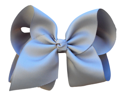 4 inch Solid Grosgrain Bow: Yellow / 4 Inch