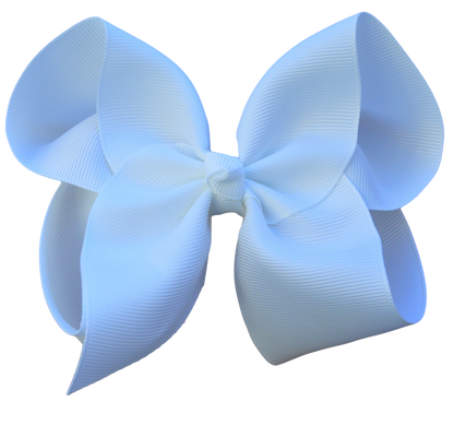 4 inch Solid Grosgrain Bow: Yellow / 4 Inch