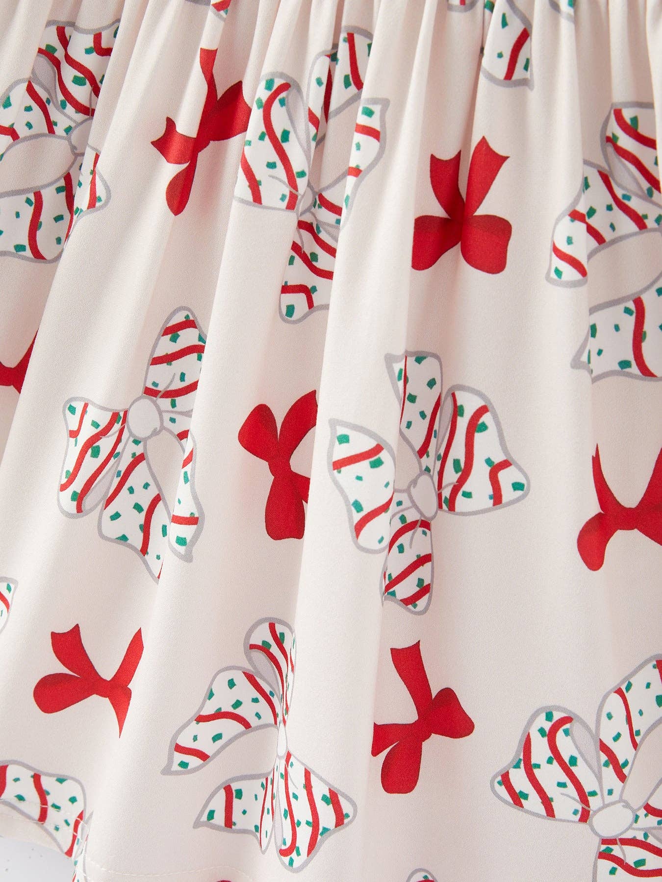 Christmas Gingerbread Print Girls Dress: 5