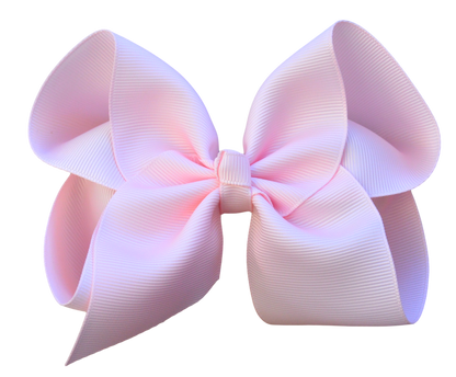 4 inch Solid Grosgrain Bow: Yellow / 4 Inch