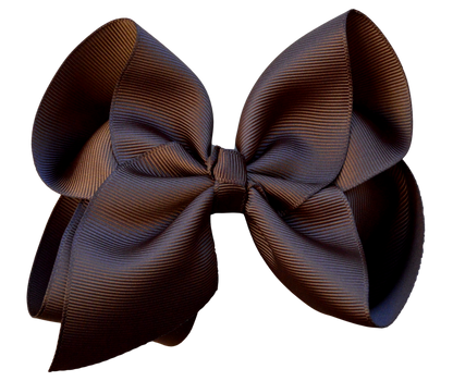 4 inch Solid Grosgrain Bow: Yellow / 4 Inch