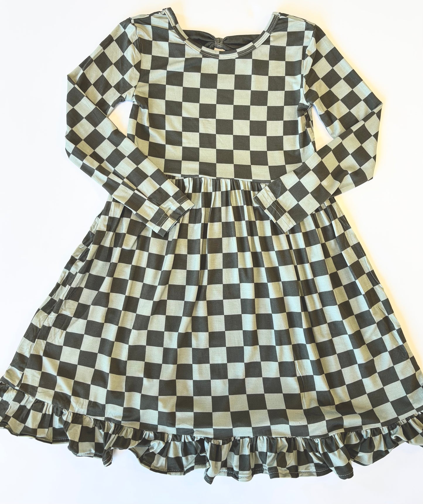 Pine Checkered Dress