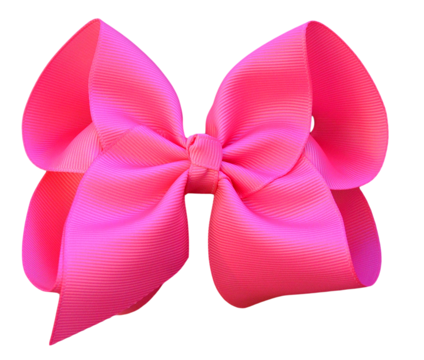 4 inch Solid Grosgrain Bow: Yellow / 4 Inch