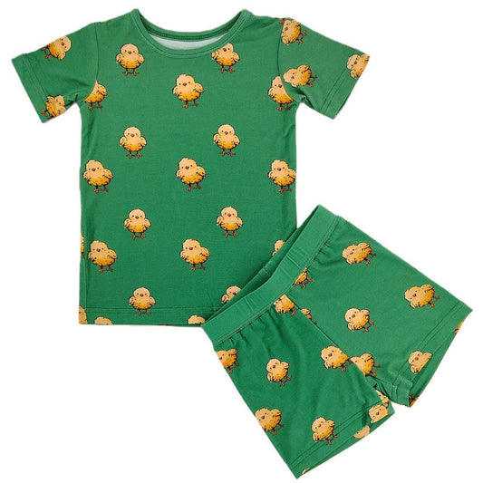 Spring Chicks Bamboo Shorts Set