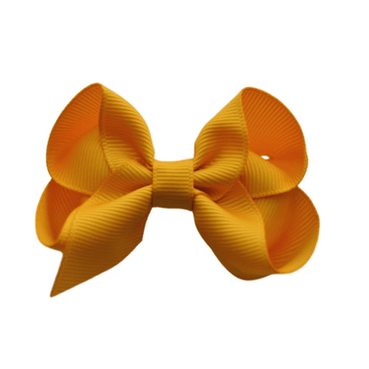 2.5 Solid Grosgrain Bow: Cream / 2.5 Inch