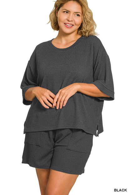*PLUS SIZE* Kate Shorts Set